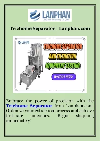Trichome Separator  Lanphan.com