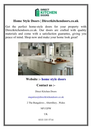 Home Style Doors   Directkitchendoors.co.uk