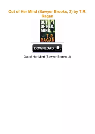 Out of Her Mind (Sawyer Brooks, 2) by T.R. Ragan