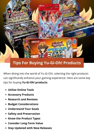 Tips For Buying Yu-Gi-Oh! Products
