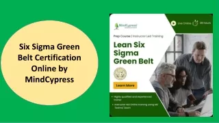 Six Sigma Green Belt Certification Online by MindCypress