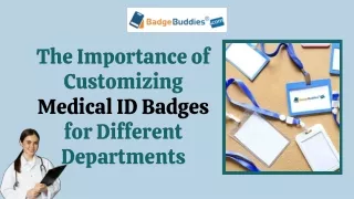 Importance of Wearing Medical ID Badges for Different Departments