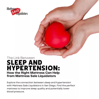 The Link Between Sleep and Hypertension How the Right Mattress Can Help