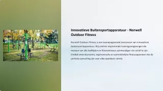 Innovatieve Buitensportapparatuur - Norwell Outdoor Fitness