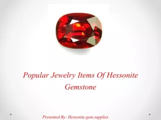 Popular Jewelry Items Of Hessonite Gemstone