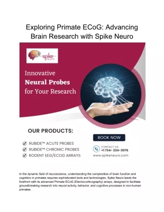 Exploring Primate ECoG_ Advancing Brain Research with Spike Neuro