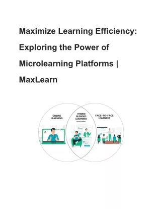 Maximize Learning Efficiency_ Exploring the Power of Microlearning Platforms _ MaxLearn