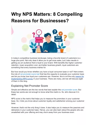 Why NPS Matters_ 8 Compelling Reasons for Businesses