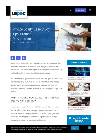 Private Equity Case Study Tips, Prompt & Presentation