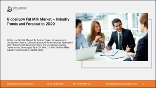 Global Low Fat Milk Market