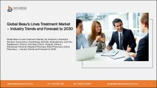 Global Beau's Lines Treatment Market