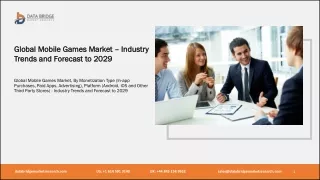 Global Mobile Games Market