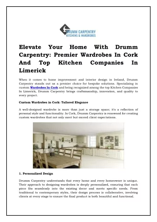 Get the Best Kitchen companies in Limerick