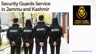 Security Companies Providing Guards in Jammu and Kashmir