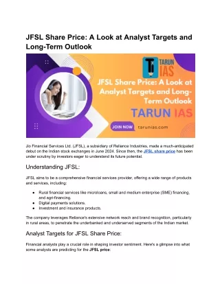 JFSL Share Price_ A Look at Analyst Targets and Long-Term Outlook (1)