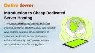 Cheap Dedicated Server hosting that are reasonably priced for your company