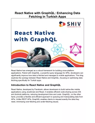 Boosting Data Fetching in Turkish Apps with React Native and GraphQL