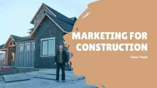 Marketing for Construction