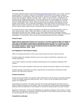 Allergy Diagnostics Market
