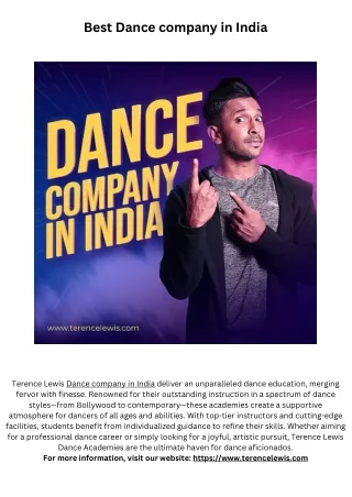 Best Dance company in India