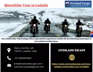 Motorbike Tour in Ladakh