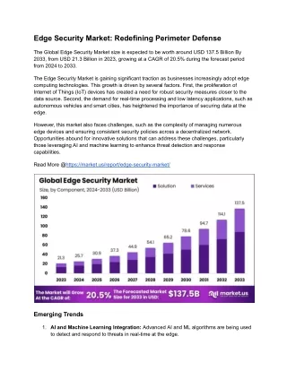 Edge Security Market : Pioneering Edge Protection