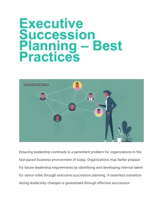 Executive Succession Planning – Best Practices