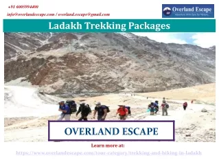 Ladakh Trekking Packages