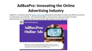 HOW TO START EARNING FORM ADBUXPRO BY WATCHING ADS