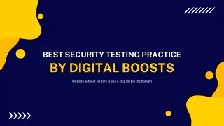 Security Practices - Security Testing Services in Noida