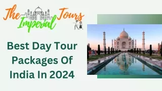 Best Day Tour Packages Of India In 2024