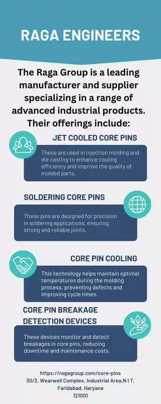 Core pin cooling - Jet cooled core pins - Soldering Core pin Breakage detection