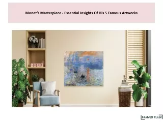 Monet’s Masterpiece - Essential Insights Of His 5 Famous Artworks