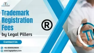 Trademark Registration Fees by Legal Pillers