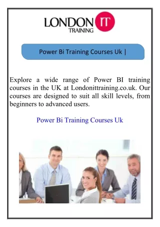 Power Bi Training Courses Uk Londonittraining.co.uk