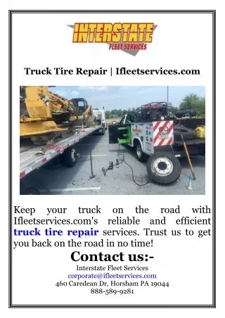 Truck Tire Repair  Ifleetservices.com