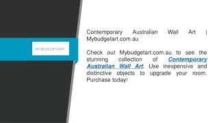 Contemporary Australian Wall Art  Mybudgetart.com.au
