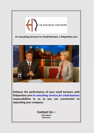 Hr Consulting Services For Small Business  Hrbponline com