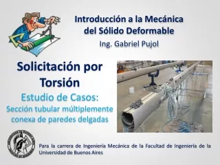 ESTUDIO DE CASOS - Torsión - (Sección tubular múltiplemente conexa de paredes delgadas)