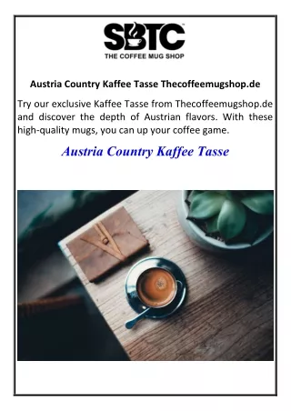 Austria Country Kaffee Tasse Thecoffeemugshop.de