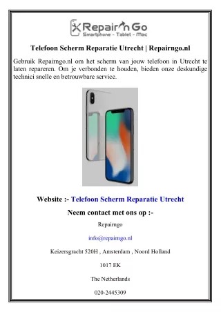 Telefoon Scherm Reparatie Utrecht   Repairngo.nl