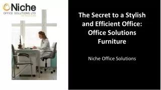 The importance of office furniture