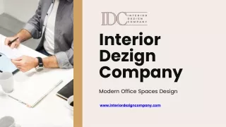 Interior Dezign Company - office interior design companies in dubai