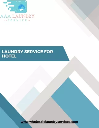 Get Laundry Service for Hotels with Professional Cleaning