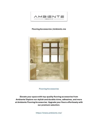 Flooring Accessories | Ambientz.me