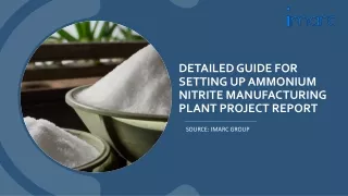 Ammonium Nitrite Manufacturing Plant Report PDF