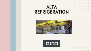 Seek Custom Refrigeration Solutions by Alta Refrigeration