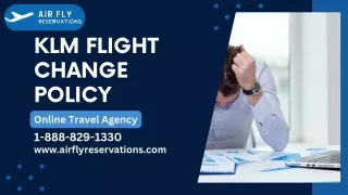 KLM Flight Change Policy