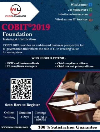COBIT 2019 Foundation Training and Certification in Miyapur