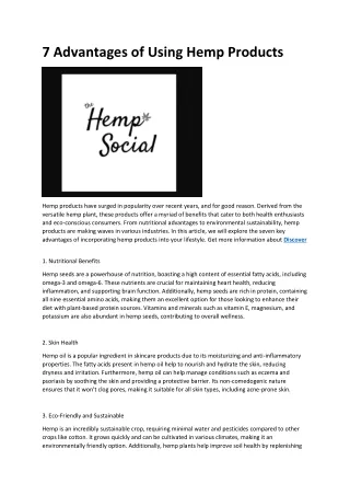 7 The Hemp Social Co – The HS
